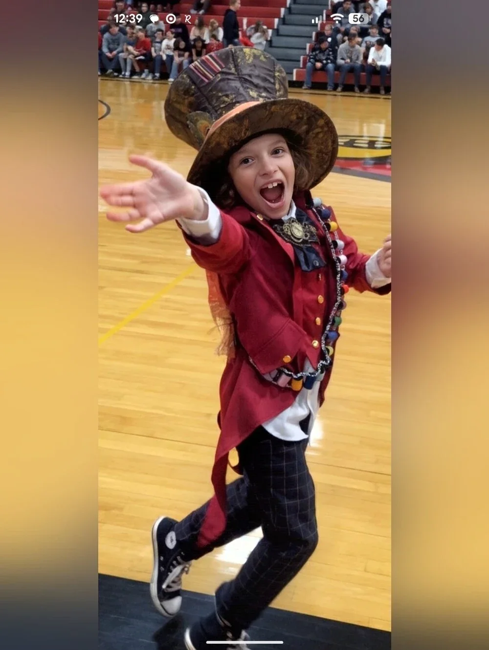 Kids Size 6-8 - 6 Piece Custom Mad Hatter Steampunk Costume with Accessories!